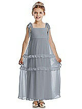 Front View Thumbnail - Platinum Flower Girl Dress FL4071