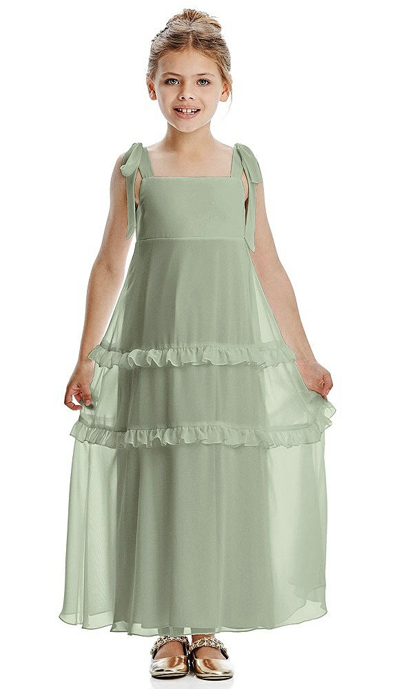 Front View - Sage Flower Girl Dress FL4071