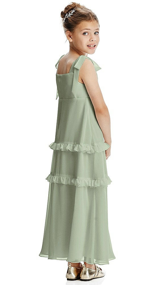 Back View - Sage Flower Girl Dress FL4071