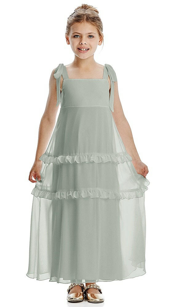 Front View - Willow Green Flower Girl Dress FL4071