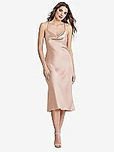 Front View Thumbnail - Cameo Cowl-Neck Convertible Midi Slip Dress - Piper