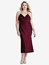 Alt View 2 Thumbnail - Cabernet Cowl-Neck Convertible Midi Slip Dress - Piper