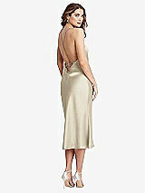 Alt View 1 Thumbnail - Champagne Cowl-Neck Convertible Midi Slip Dress - Piper