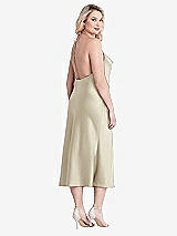 Alt View 3 Thumbnail - Champagne Cowl-Neck Convertible Midi Slip Dress - Piper