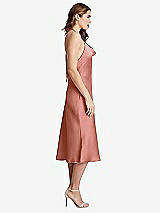 Side View Thumbnail - Desert Rose Cowl-Neck Convertible Midi Slip Dress - Piper