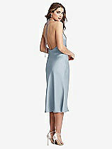 Rear View Thumbnail - Mist Cowl-Neck Convertible Midi Slip Dress - Piper