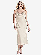 Alt View 2 Thumbnail - Oat Cowl-Neck Convertible Midi Slip Dress - Piper