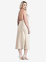 Alt View 3 Thumbnail - Oat Cowl-Neck Convertible Midi Slip Dress - Piper