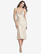 Front View Thumbnail - Oat Cowl-Neck Convertible Midi Slip Dress - Piper