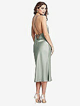 Alt View 1 Thumbnail - Willow Green Cowl-Neck Convertible Midi Slip Dress - Piper