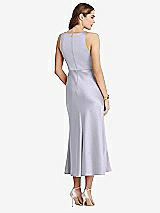 Rear View Thumbnail - Silver Dove Cowl-Neck Midi Tank Dress - Esme