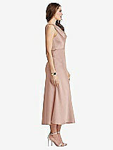 Side View Thumbnail - Toasted Sugar Cowl-Neck Midi Tank Dress - Esme