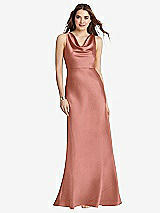 Front View Thumbnail - Desert Rose Cowl-Neck Maxi Tank Dress - Nova