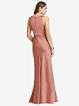 Rear View Thumbnail - Desert Rose Cowl-Neck Maxi Tank Dress - Nova