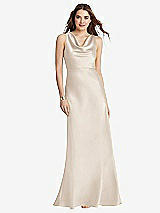 Front View Thumbnail - Oat Cowl-Neck Maxi Tank Dress - Nova