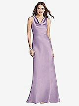 Front View Thumbnail - Pale Purple Cowl-Neck Maxi Tank Dress - Nova