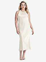 Alt View 2 Thumbnail - Ivory Tie Neck Cutout Midi Tank Dress - Lou