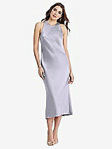 Front View Thumbnail - Silver Dove Tie Neck Cutout Midi Tank Dress - Lou