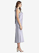 Side View Thumbnail - Silver Dove Tie Neck Cutout Midi Tank Dress - Lou