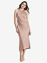 Front View Thumbnail - Toasted Sugar Tie Neck Cutout Midi Tank Dress - Lou