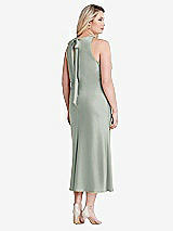 Alt View 3 Thumbnail - Willow Green Tie Neck Cutout Midi Tank Dress - Lou