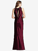 Front View Thumbnail - Cabernet Tie Neck Low Back Maxi Tank Dress - Marin