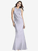 Rear View Thumbnail - Silver Dove Tie Neck Low Back Maxi Tank Dress - Marin