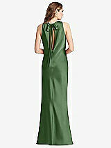 Front View Thumbnail - Vineyard Green Tie Neck Low Back Maxi Tank Dress - Marin