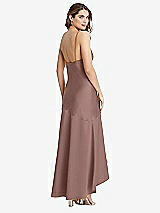 Rear View Thumbnail - Sienna Asymmetrical Drop Waist High-Low Slip Dress - Devon