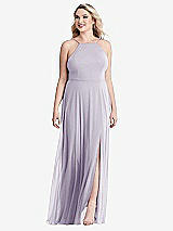 Alt View 1 Thumbnail - Moondance High Neck Chiffon Maxi Dress with Front Slit - Lela