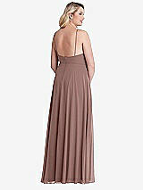 Alt View 2 Thumbnail - Sienna High Neck Chiffon Maxi Dress with Front Slit - Lela