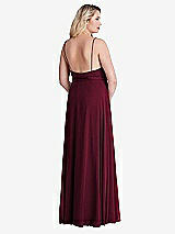 Alt View 2 Thumbnail - Cabernet Chiffon Maxi Wrap Dress with Sash - Cora