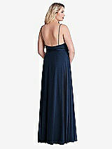 Alt View 2 Thumbnail - Midnight Navy Chiffon Maxi Wrap Dress with Sash - Cora