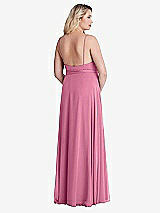 Alt View 2 Thumbnail - Orchid Pink Chiffon Maxi Wrap Dress with Sash - Cora