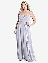 Alt View 1 Thumbnail - Silver Dove Chiffon Maxi Wrap Dress with Sash - Cora