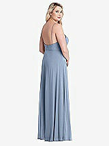 Alt View 2 Thumbnail - Cloudy Square Neck Chiffon Maxi Dress with Front Slit - Elliott