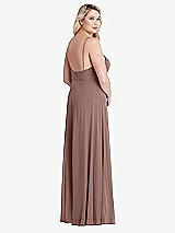 Alt View 2 Thumbnail - Sienna Square Neck Chiffon Maxi Dress with Front Slit - Elliott