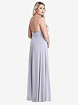 Alt View 2 Thumbnail - Silver Dove Square Neck Chiffon Maxi Dress with Front Slit - Elliott