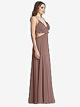 Side View Thumbnail - Sienna Ruffled Chiffon Cutout Maxi Dress - Jessie