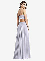 Rear View Thumbnail - Silver Dove Ruffled Chiffon Cutout Maxi Dress - Jessie