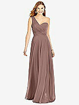 Front View Thumbnail - Sienna One-Shoulder Draped Chiffon Maxi Dress - Dani