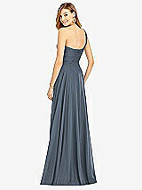 Rear View Thumbnail - Silverstone One-Shoulder Draped Chiffon Maxi Dress - Dani