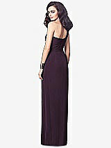 Alt View 2 Thumbnail - Aubergine One-Shoulder Draped Maxi Dress with Front Slit - Aeryn