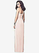 Alt View 2 Thumbnail - Blush One-Shoulder Draped Maxi Dress with Front Slit - Aeryn