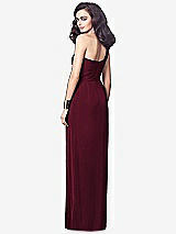 Alt View 2 Thumbnail - Cabernet One-Shoulder Draped Maxi Dress with Front Slit - Aeryn