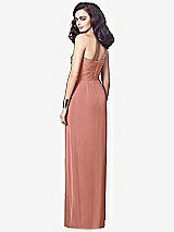 Alt View 2 Thumbnail - Desert Rose One-Shoulder Draped Maxi Dress with Front Slit - Aeryn