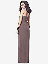 Alt View 2 Thumbnail - French Truffle One-Shoulder Draped Maxi Dress with Front Slit - Aeryn