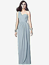 Alt View 1 Thumbnail - Mist One-Shoulder Draped Maxi Dress with Front Slit - Aeryn