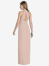 Front View Thumbnail - Toasted Sugar V-Neck Halter Chiffon Maxi Dress - Taryn