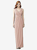 Front View Thumbnail - Toasted Sugar Sleeveless Draped Faux Wrap Maxi Dress - Dahlia